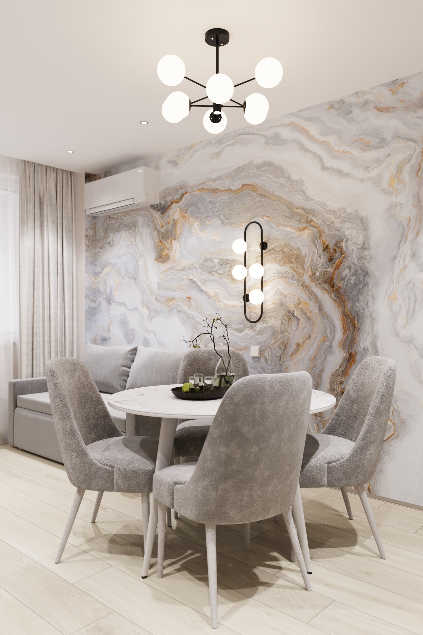 Дизайн-проект двухкомнатной квартиры в ЖК Парковый город (запущен ремонт)